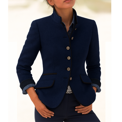 Valeria | Elegant cardigan with high collar