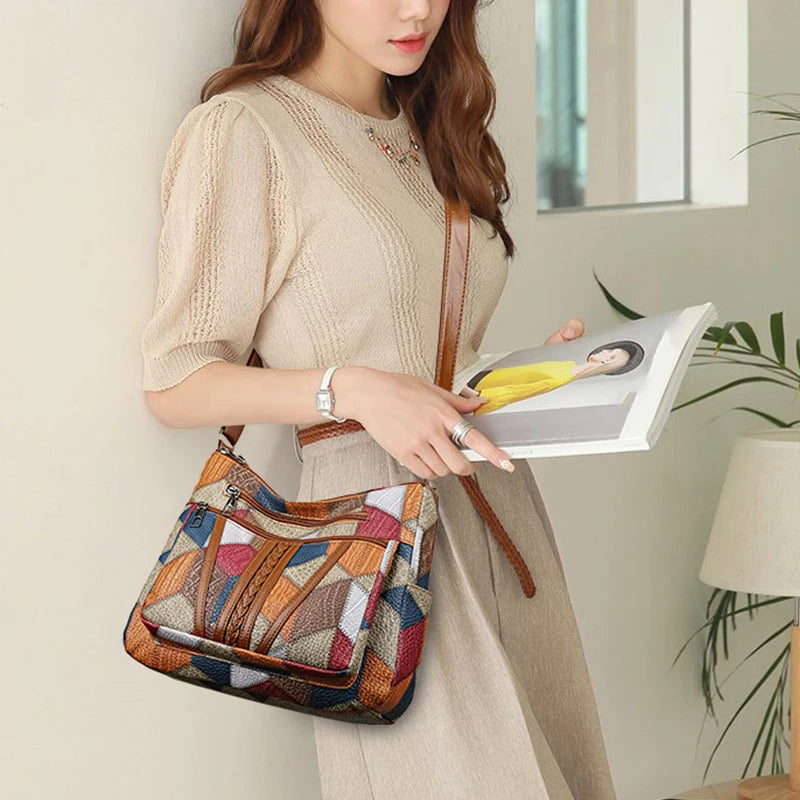 Fern Patchwork Shoulder Bag