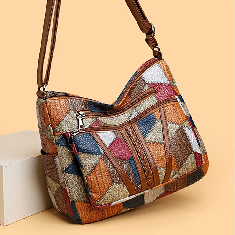 Fern Patchwork Shoulder Bag