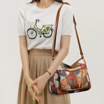 Fern Patchwork Shoulder Bag