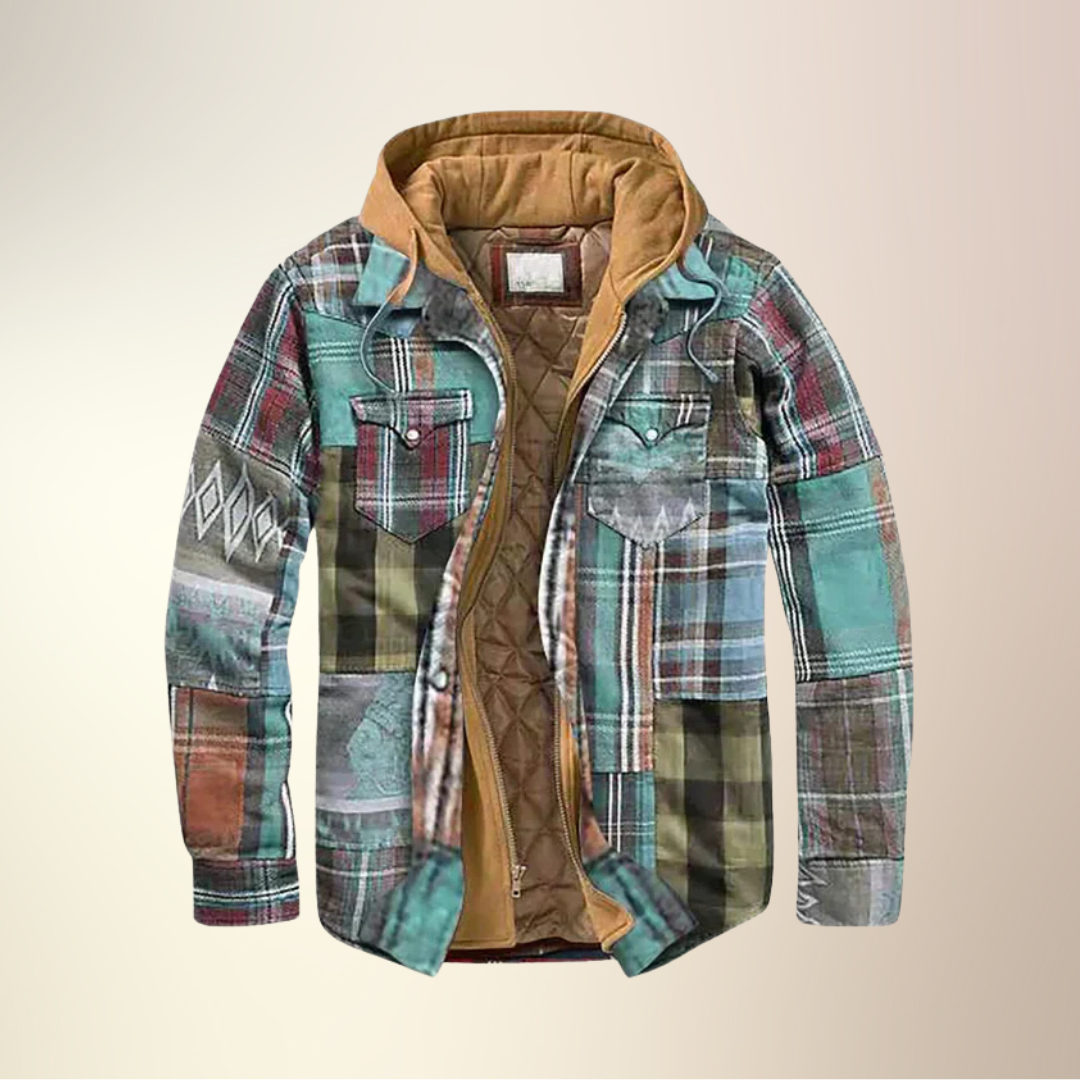 Yves™ I Patchwork check jacket