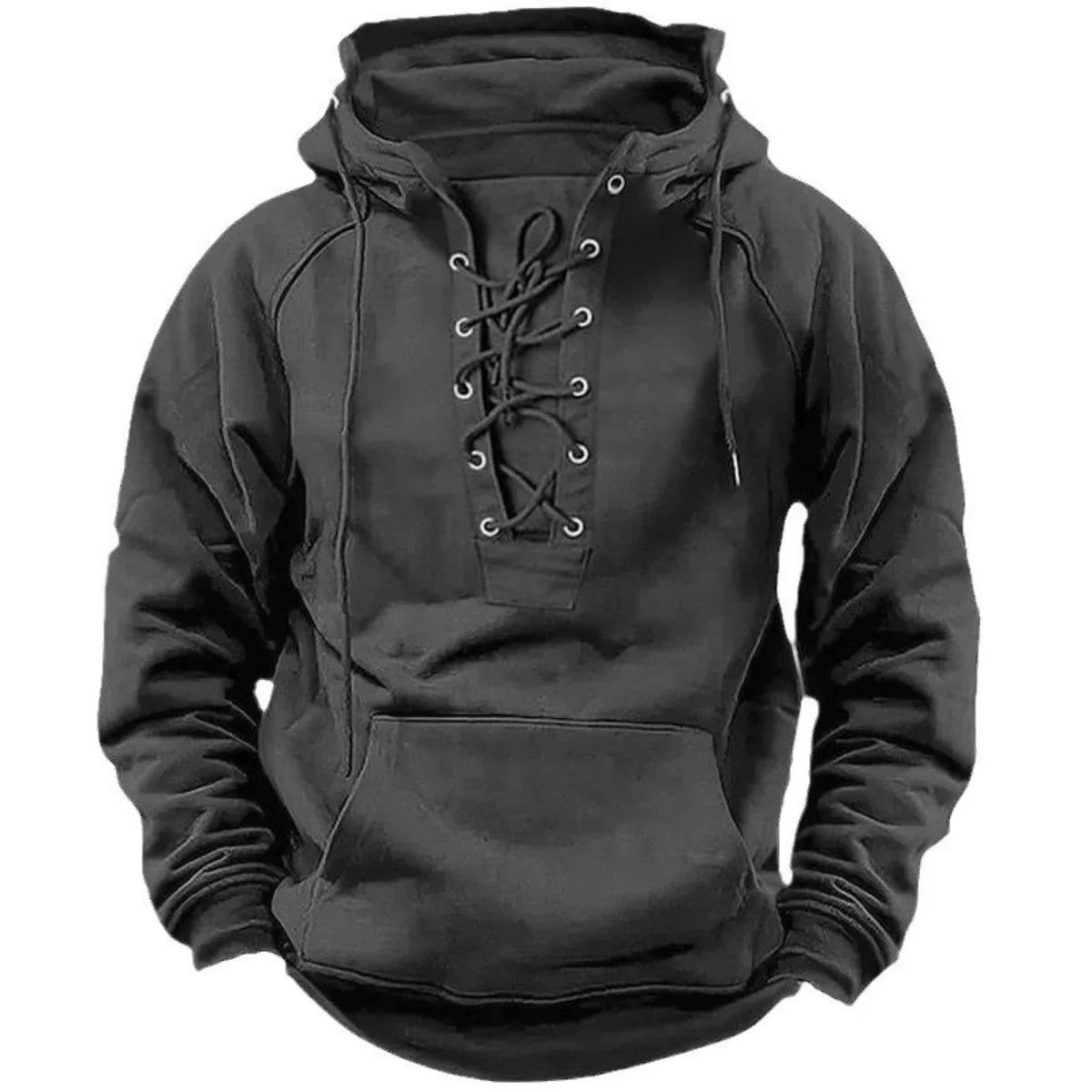 Léon™ – Retro outdoor hoodie with drawstrings, designed for fall and winter
