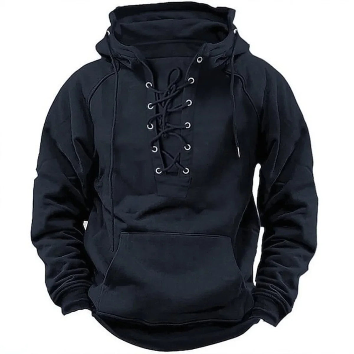 Léon™ – Retro outdoor hoodie with drawstrings, designed for fall and winter