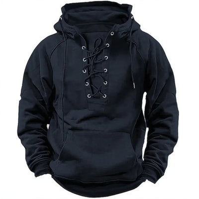 Léon™ – Retro outdoor hoodie with drawstrings, designed for fall and winter